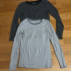 Merona women’s striped shirts set of two